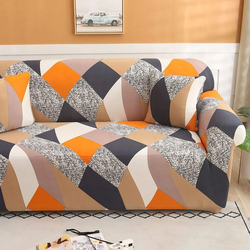 غطاء الأريكة المطاطي - مقعدين - 13