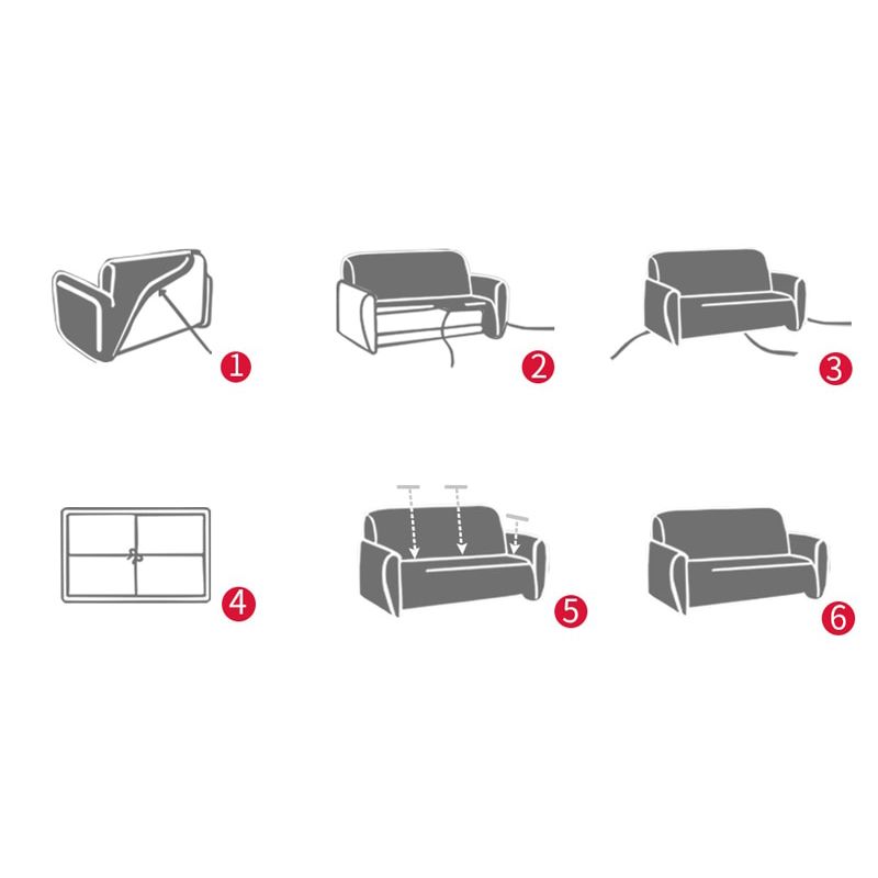 غطاء الأريكة المطاطي - مقعد - 12
